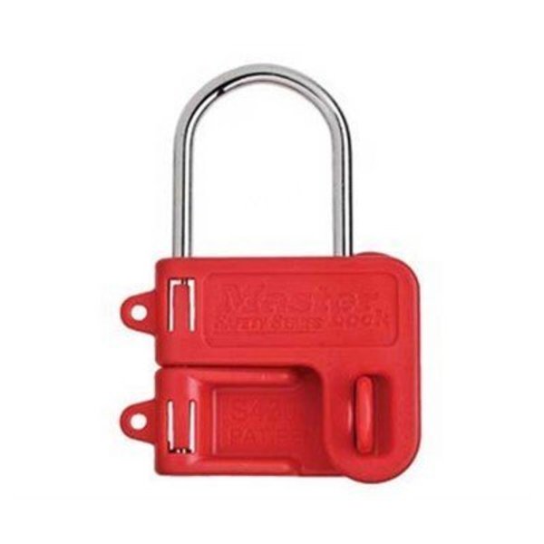 Nmc Steel Hasp W/Red Plastic Handle 2.8x4.3 S430